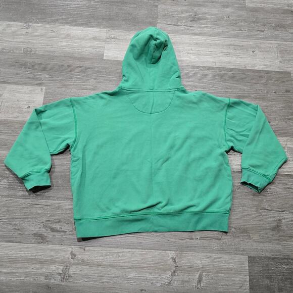 Vintage American Eagle 77 Green Scoop Kangaroo Hoodie Sweater Y2k Sweatshirt - Picture 2 of 7